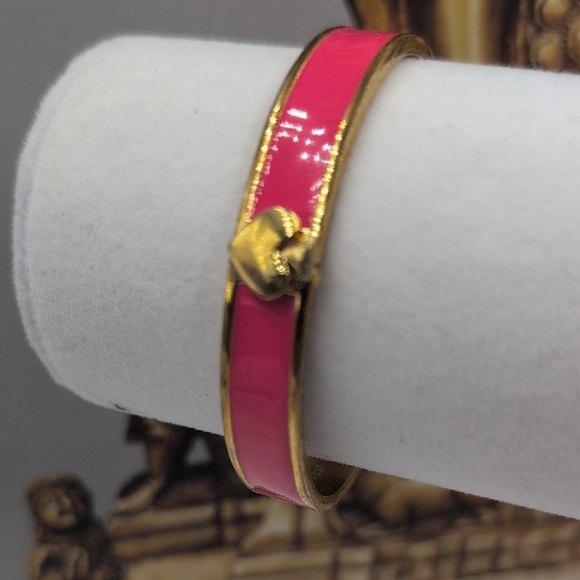 Kate Spade Pink and Gold Enamel Bangle - Flawed - Picture 6 of 6
